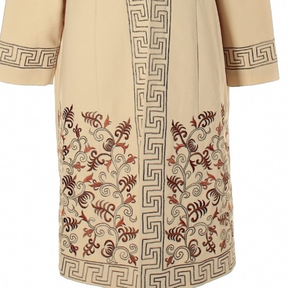 Vtg DONNA VINCI Embroidered Jacket Couture Embellished Coat - Picture 4 of 6